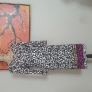 Tory Burch Floral Silk Dress Size Small